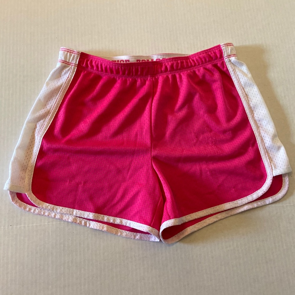 Pink justice workout shorts